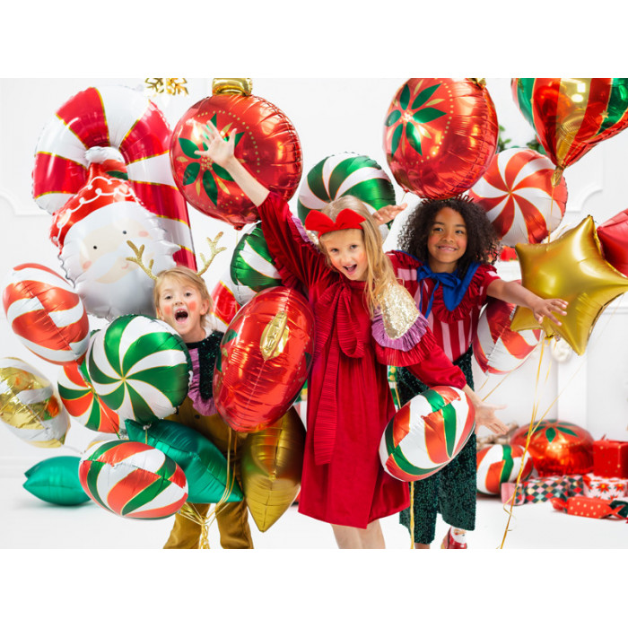 Balon foliowy Mikołaj, mix, 50x70 cm