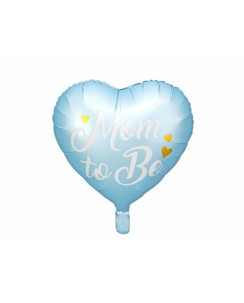 Balon foliowy Mom to Be, 35cm, niebieski