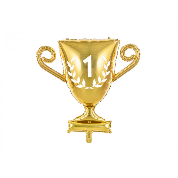 Balon foliowy Puchar, 64x61cm, złoty
