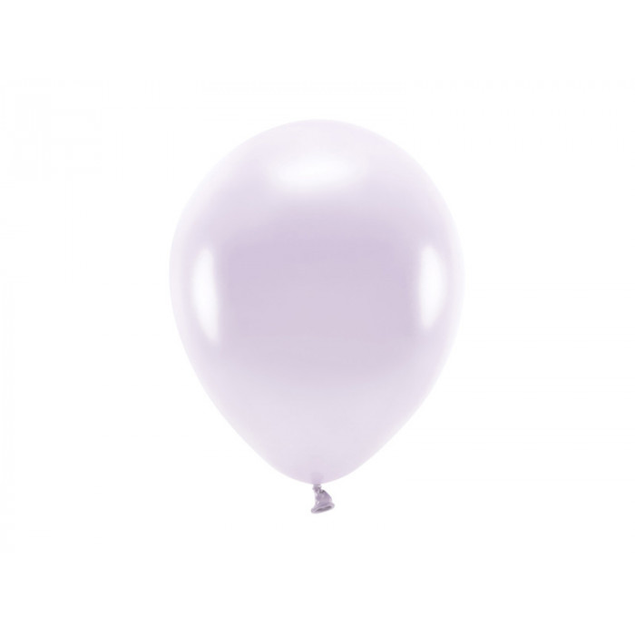 Balony Eco 26cm metalizowane, liliowy (1 op. / 10 szt.)