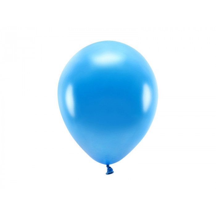 Balony Eco 26cm metalizowane, niebieski (1 op. / 100 szt.)