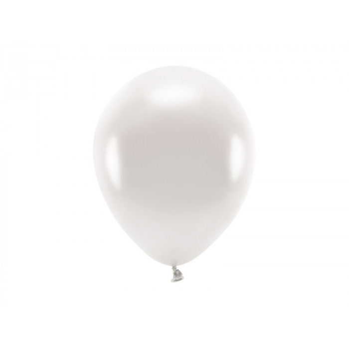 Balony Eco 26cm metalizowane, perłowy (1 op. / 100 szt.)
