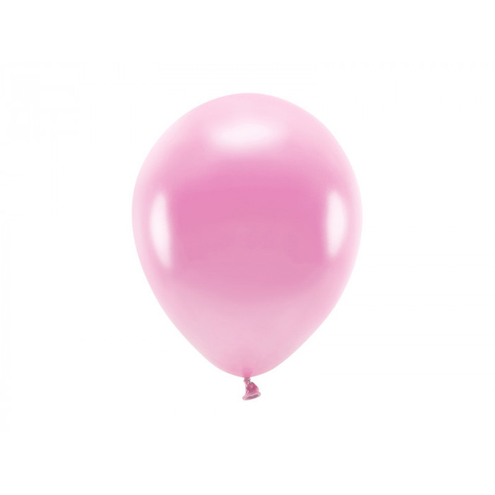 Balony Eco 26cm metalizowane, różowy (1 op. / 10 szt.)
