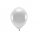 Balony Eco 26cm metalizowane, srebrny (1 op. / 10 szt.)