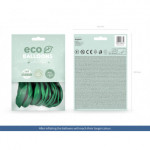 Balony Eco 26cm metalizowane, zielony (1 op. / 10 szt.)