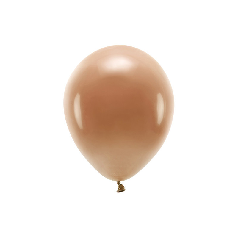 Balony Eco 26cm pastelowe, czekoladowy brąz (1 op. / 10 szt.)