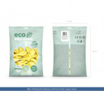 Balony Eco 26cm pastelowe, jasny żółty (1 op. / 100 szt.)