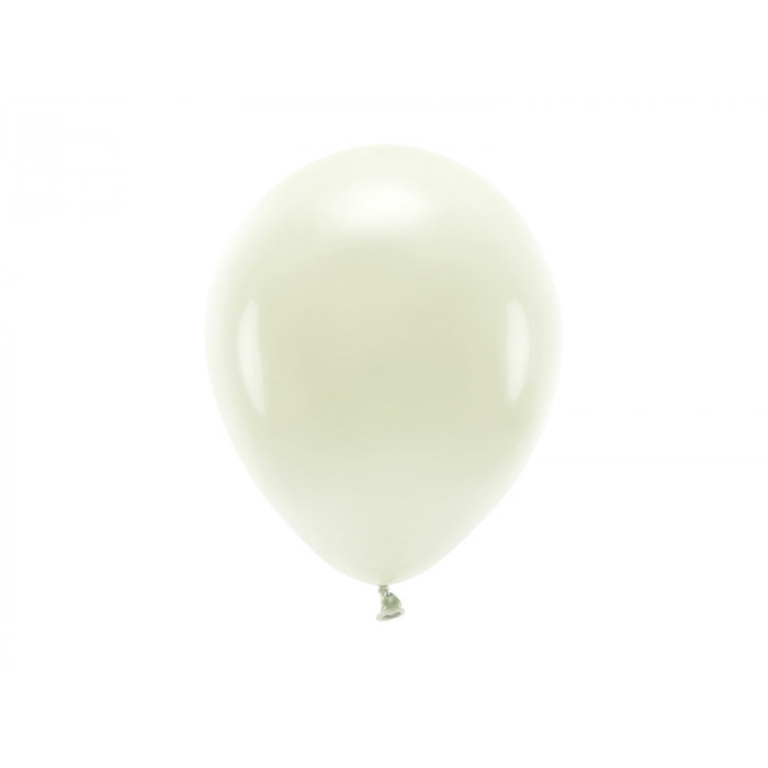 Balony Eco 26cm pastelowe, kremowy (1 op. / 10 szt.)