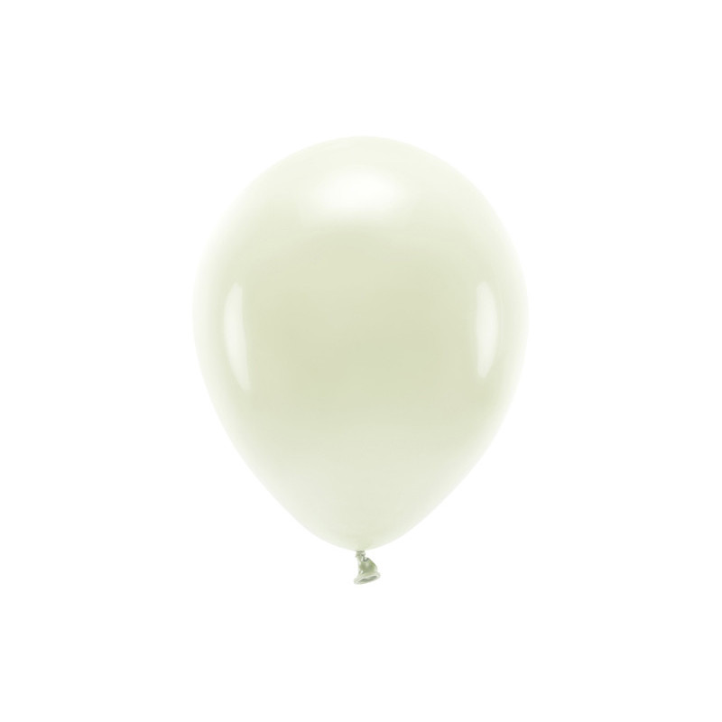 Balony Eco 26cm pastelowe, kremowy (1 op. / 10 szt.)