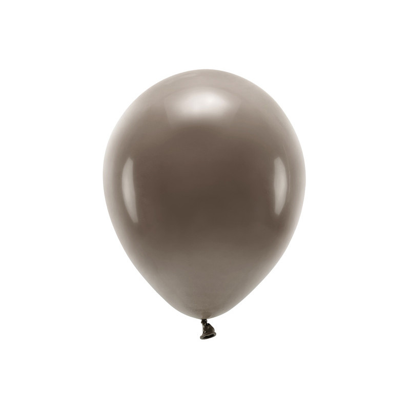 Balony Eco 30cm pastelowe, brązowy (1 op. / 10 szt.)