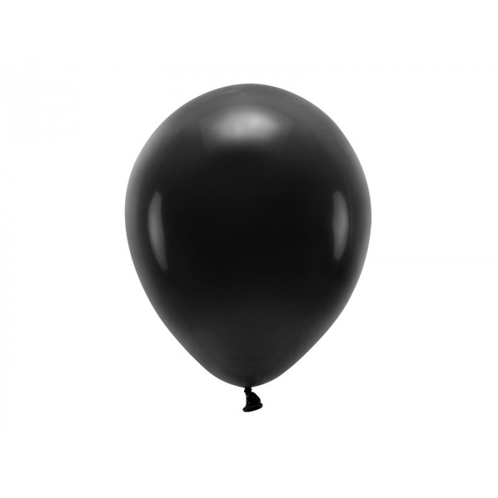 Balony Eco 30cm pastelowe, czarny (1 op. / 10 szt.)