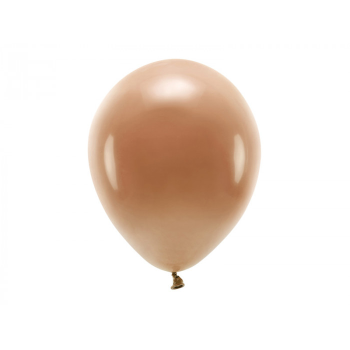 Balony Eco 30cm pastelowe, czekoladowy brąz (1 op. / 10 szt.)