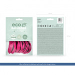 Balony Eco 30cm pastelowe, fuksja (1 op. / 10 szt.)
