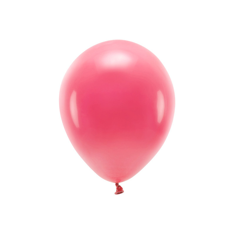 Balony Eco 30cm pastelowe, jasny czerwony (1 op. / 10 szt.)