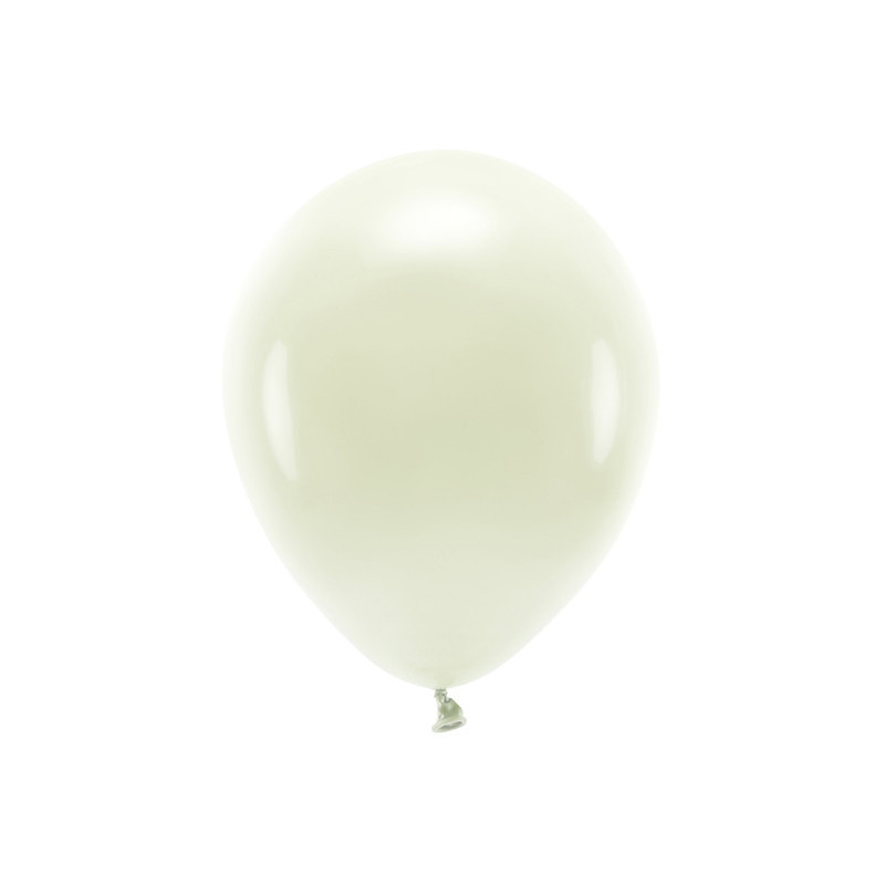 Balony Eco 30cm pastelowe, kremowy (1 op. / 10 szt.)