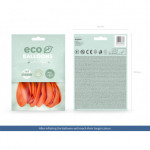Balony Eco 30cm pastelowe, pomarańczowy (1 op. / 10 szt.)