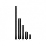 Tiul gładki, czarny, 0,15 x 9m (1 szt. / 9 mb.)