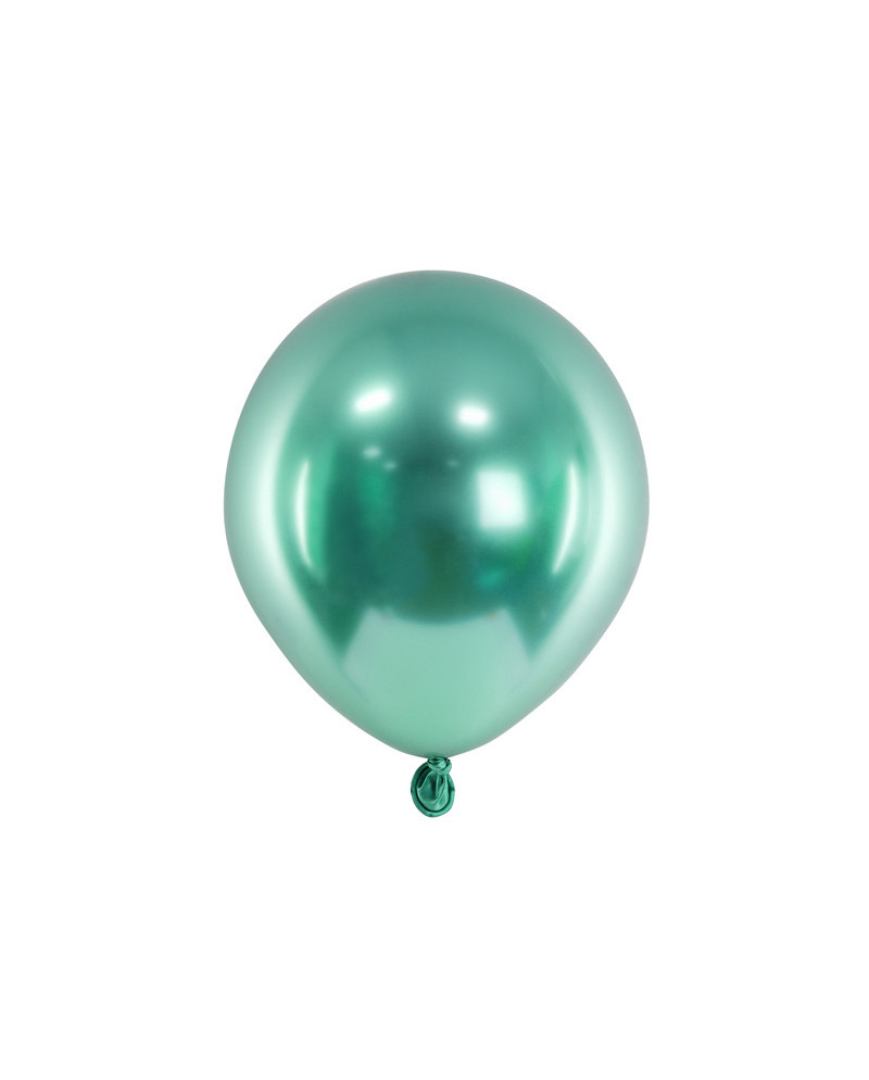 Balony Glossy 12 cm, butelkowa zieleń (1 op. / 50 szt.)