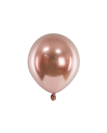 Balony Glossy 12 cm, różowe złoto (1 op. / 50 szt.)