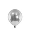 Balony Glossy 12 cm, srebrny (1 op. / 50 szt.)