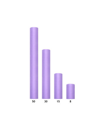 Tiul gładki, fiolet, 0,15 x 9m (1 szt. / 9 mb.)