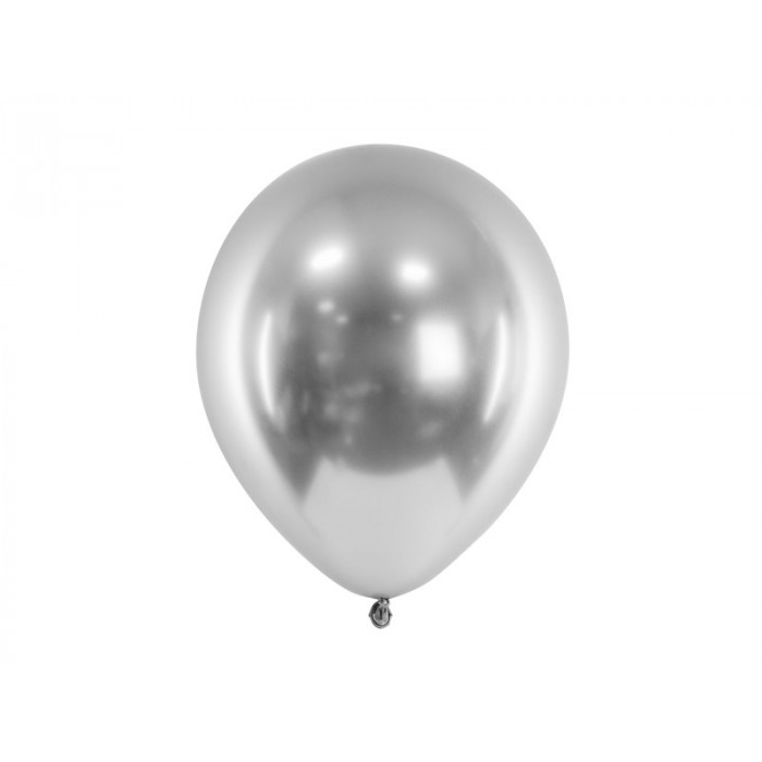 Balony Glossy 30cm, srebrny...