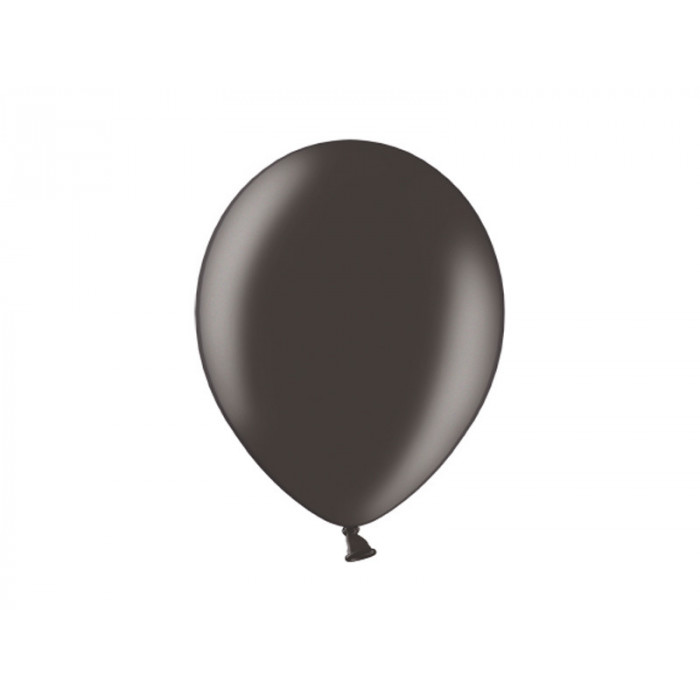 Balony 23cm, Metallic Black (1 op. / 100 szt.)
