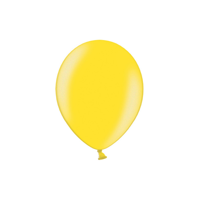 Balony 23cm, Metallic Citrus Yellow (1 op. / 100 szt.)