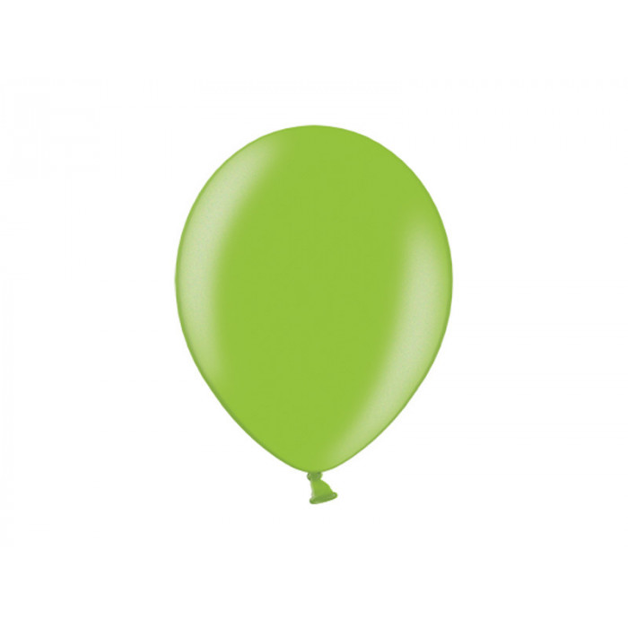 Balony 23cm, Metallic Lime Green (1 op. / 100 szt.)