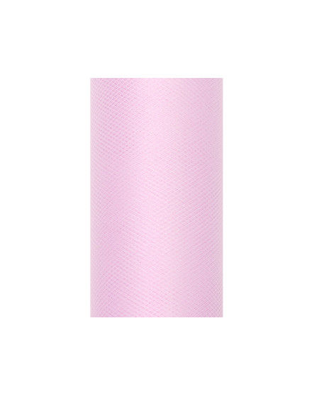 Tiul gładki, j. róż, 0,15 x 9m (1 szt. / 9 mb.)