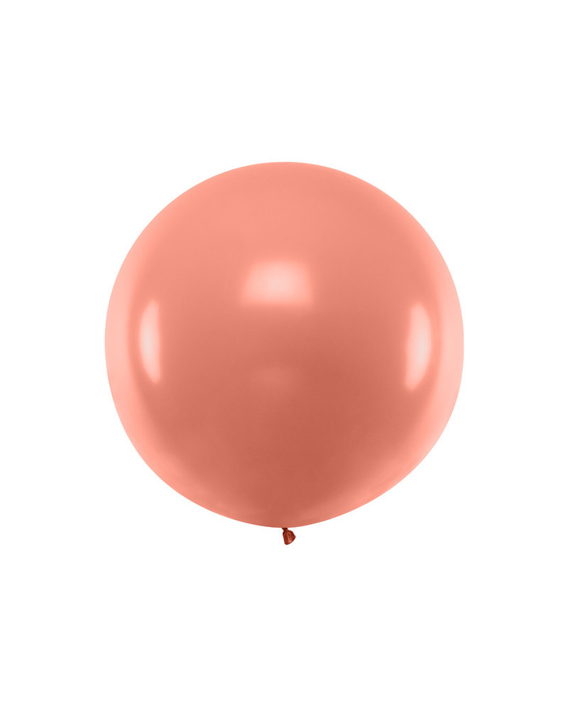 Balon okrągły 1m, Metallic Rose Gold