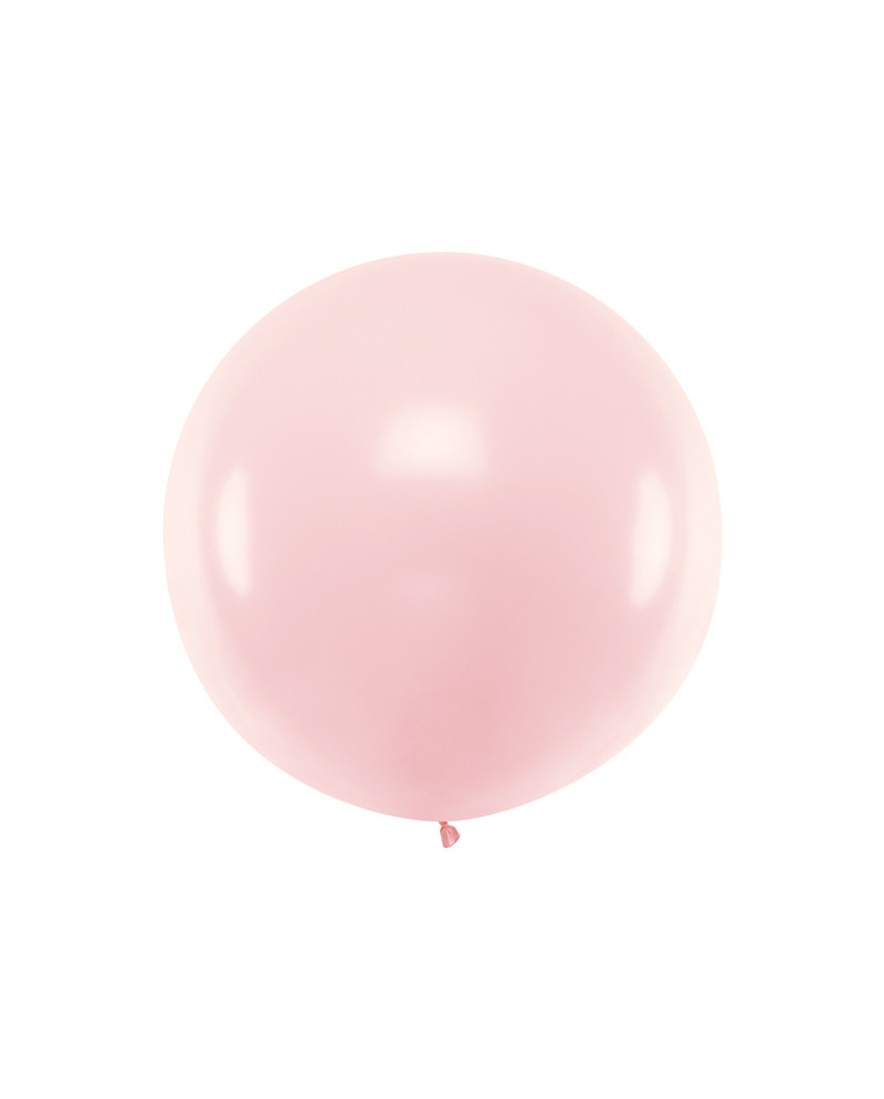 Balon okrągły 1m, Pastel Pale Pink