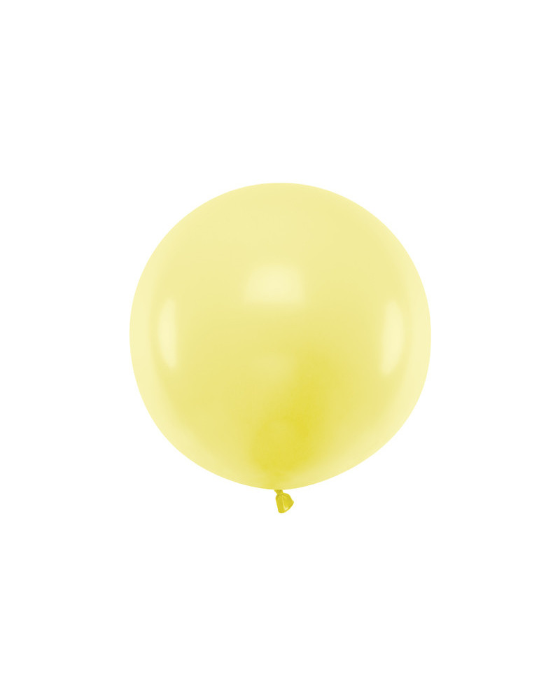 Balon okrągły 60cm, Pastel Light Yellow