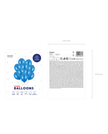 Balony Strong 30cm, Metallic Blue (1 op. / 10 szt.)