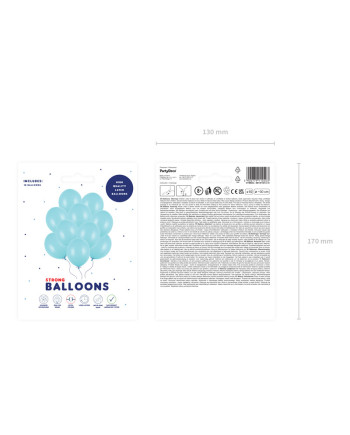 Balony Strong 30cm, Pastel Light Blue (1 op. / 10 szt.)