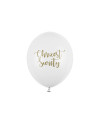 Balony 30 cm, Chrzest Święty, Pastel Pure White (1 op. / 6 szt.)