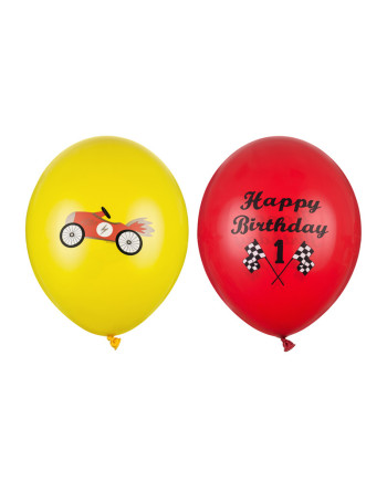 Balony 30 cm, Happy Birthday, mix (1 op. / 50 szt.)