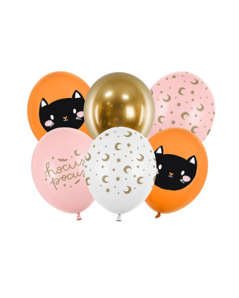 Balony 30 cm, Hocus Pocus, mix (1 op. / 6 szt.)