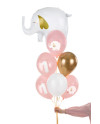 Balony 30 cm, Roczek, Baby pink (1 op. / 6 szt.)
