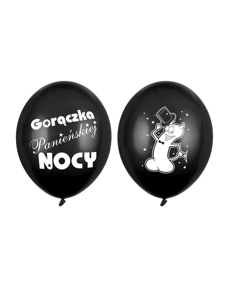 Balony 30cm Gorączka..., P. Black (1 op. / 50 szt.)