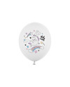 Balony 30cm, Jednorożec, Pastel Pure White (1 op. / 6 szt.)