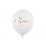 Balony 30cm, Novia, Pastel Pure White (1 op. / 50 szt.)