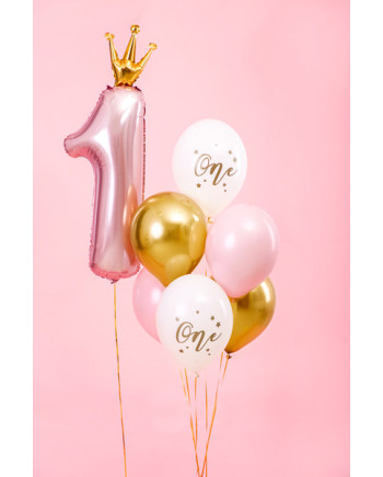 Balony 30cm, One, Pastel Pale Pink (1 op. / 6 szt.)