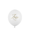 Balony 30cm, Żona, Pastel Pure White (1 op. / 50 szt.)