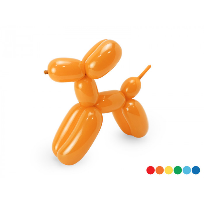 Balony modeliny  pastelowe 130cm z pompką, mix (1 op. / 30 szt.)