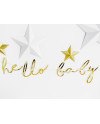 Baner Little Star - Hello Baby, złoty, 18x70cm